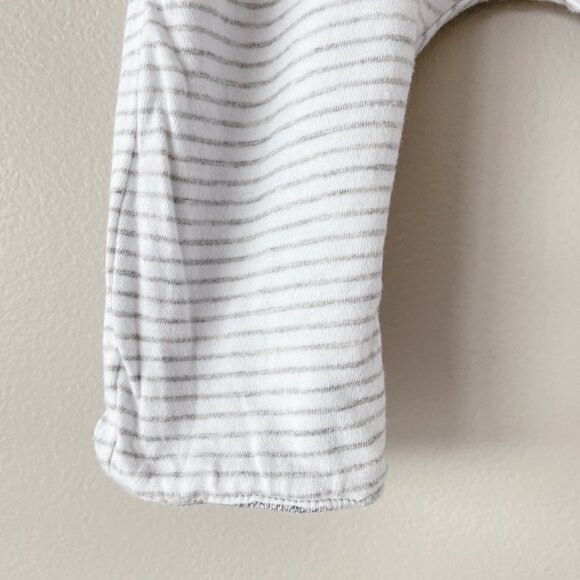 GAP sweatpant reversible 0-3m marled salt & pepper unisex grey & white - Picture 14 of 17